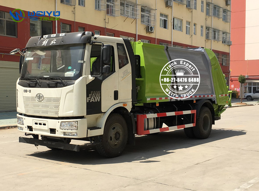 10Ton FAW Garbage Compactor Truck