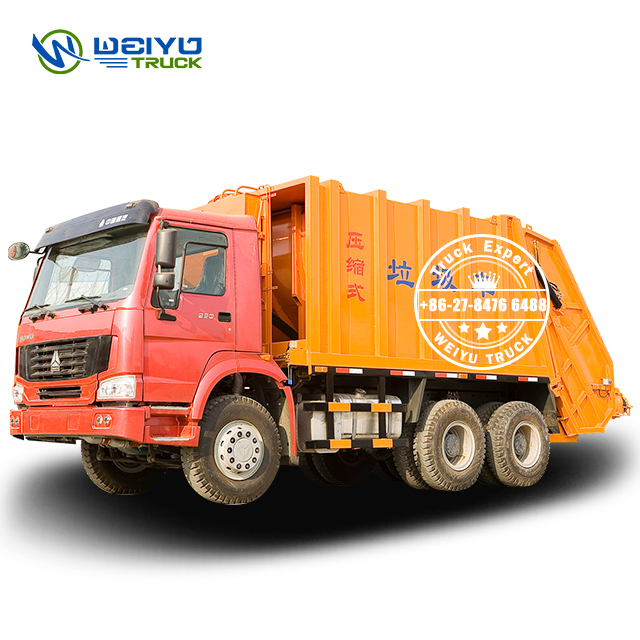 16 CBM 15Ton 10 Wheel Sinotruk HOWO Garbage Compactor Truck 