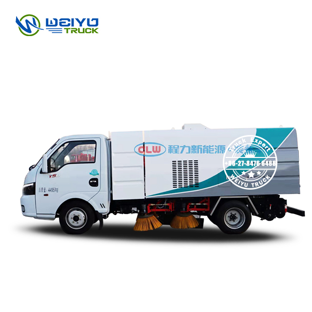 Dongfeng 6 Wheels 2.5 CBM Electric Power Street Road Sweeper Truck