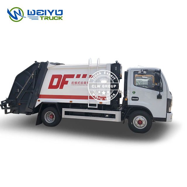 Dongfeng 6cbm Carbon Steel Solid Waste Management Garbage Collection Compaction Vehicle