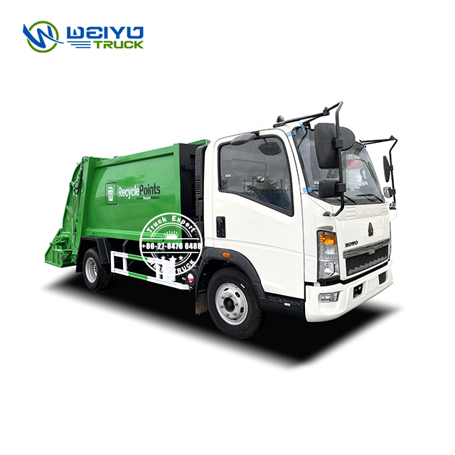 Sinotruk HOWO 4x2 5CBM Garbage Compactor Waste Collection Truck