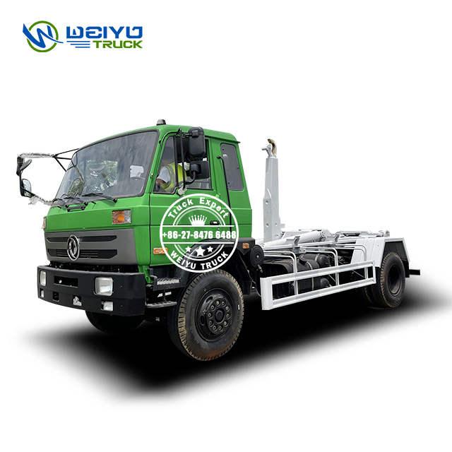 DONGFENG 12 CBM Hook Lifting Type Durable City Waste Collection Truck 