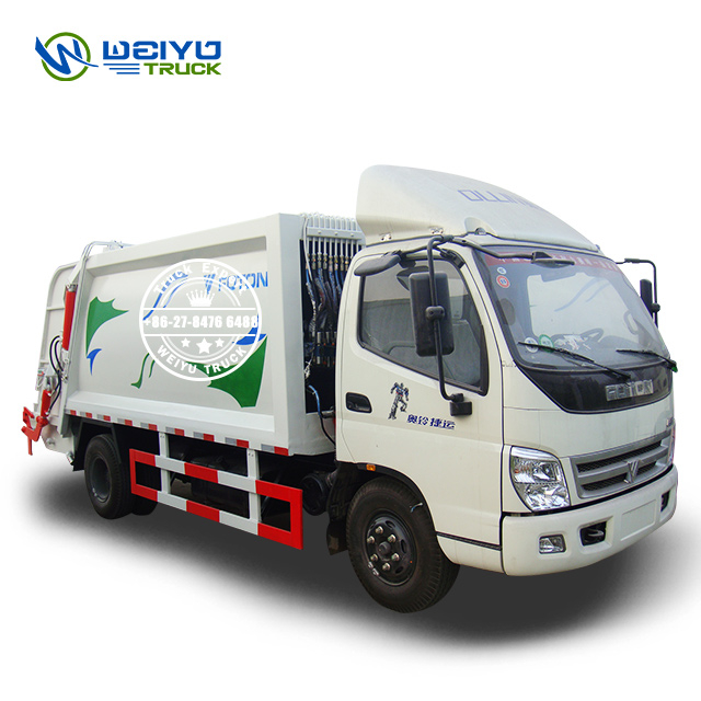 Foton 8 CBM ISO9001 Waste Disposal Garbage Compactor Truck