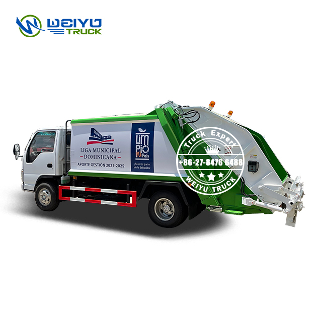 ISUZU 100P 5 CBM Compactor Garbage Truck sanitaion collection trucks supplier