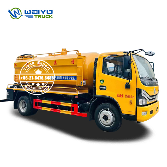 Dongfeng 8000liters Tanker Customize Labor Saving Sewer Jetting Truck