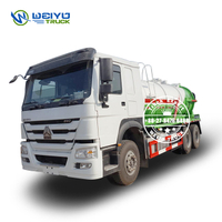 Sinotruk HOWO 6x4 12000Liters Suction Municipal Cleaning Vacuum Sewage Truck