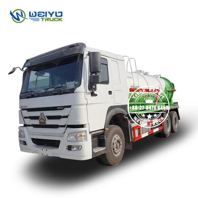 Sinotruk HOWO 6x4 12000Liters Suction Municipal Cleaning Vacuum Sewage Truck