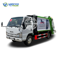 ISUZU 100P 5 CBM Compactor Garbage Truck sanitaion collection trucks supplier