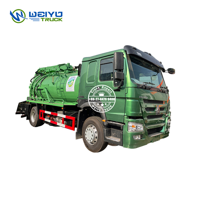 Sinotruk Howo 10m3 Vacuum Septic Truck with Italy Jurop Pump 