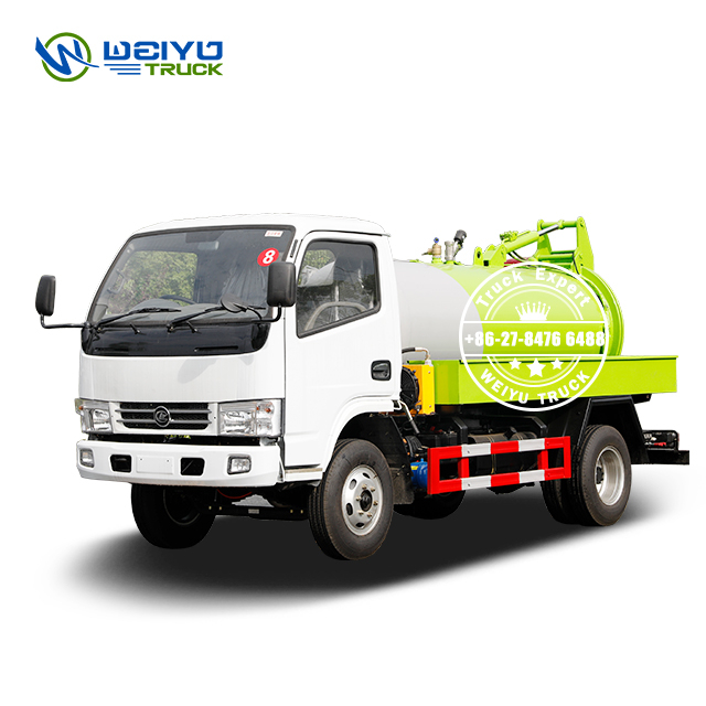 China Small 4x2 Commercial 3000L 4000Liters Vacuum Sludge Suction Truck Sewer Cleaning Truck