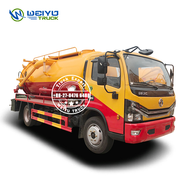 Dongfeng 4x2 6000Liters 6 CBM Tanker Economical Vacuum Sewage Truck For Sludge Tanker