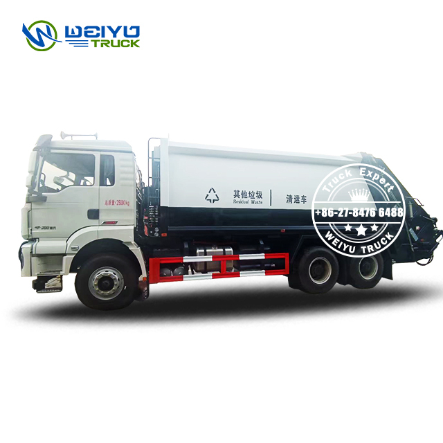 SHACMAN 6X4 10Tons 16 CBM ISO9001 Waste Management Garbage Compactor Truck