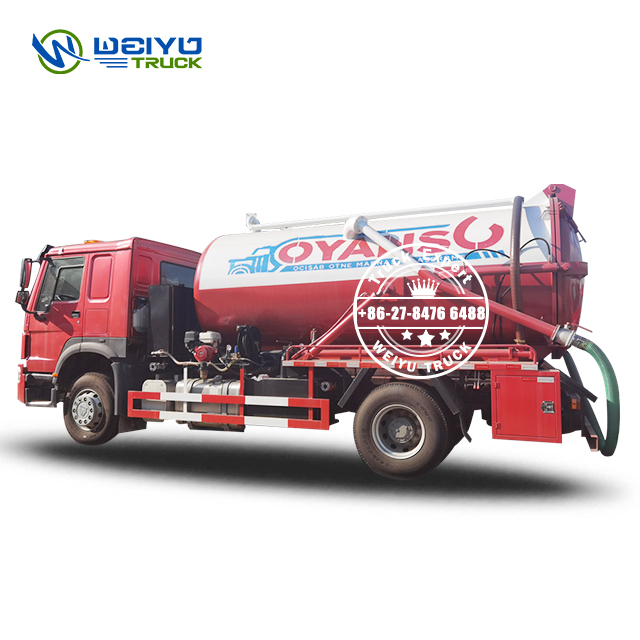 12m3 Vacuum Septic Pumper Tanker Truck Sinotruk Howo 