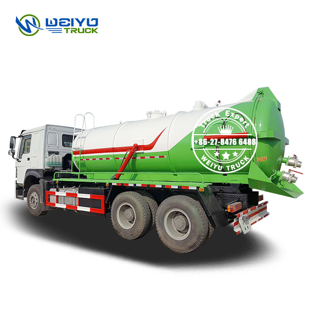 Sinotruk HOWO 6x4 12000Liters Suction Municipal Cleaning Vacuum Sewage Truck