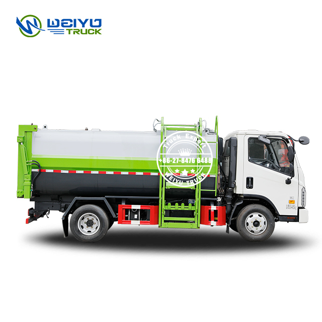 Residential Community Cleaning Food Waste Management Side Loader Garbage Collection Truck 