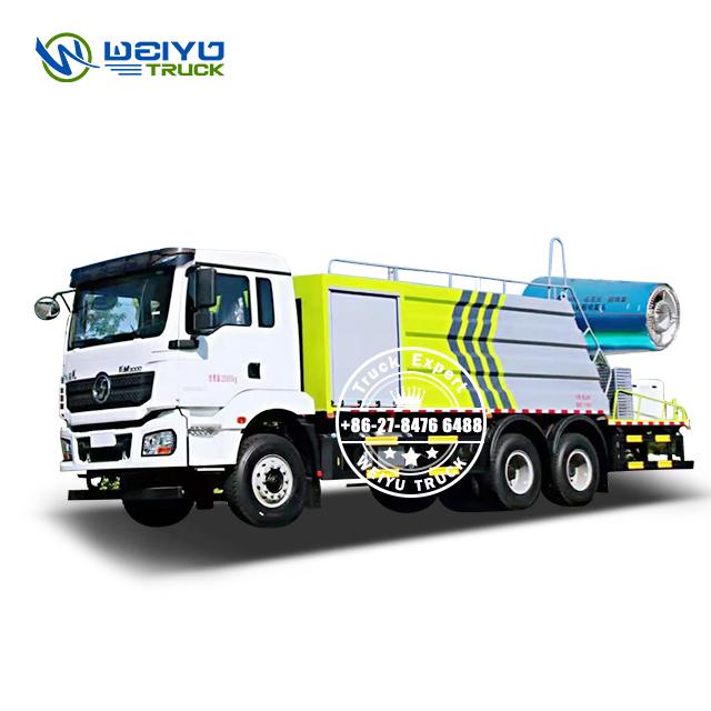 Shacman M3000 15 Ton Dust Suppression Truck With Water Sparyer Cannon for Mining machinery