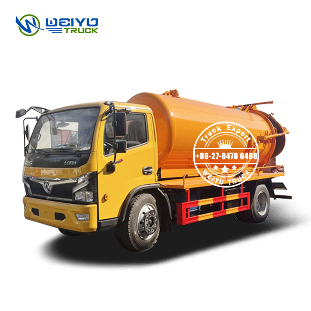 Dongfeng Furuicar 8cbm Automatic Instant Sewer Truck For Septic Tanks