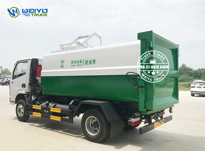 Operation mode and technical characteristics of Food waste garbage truck