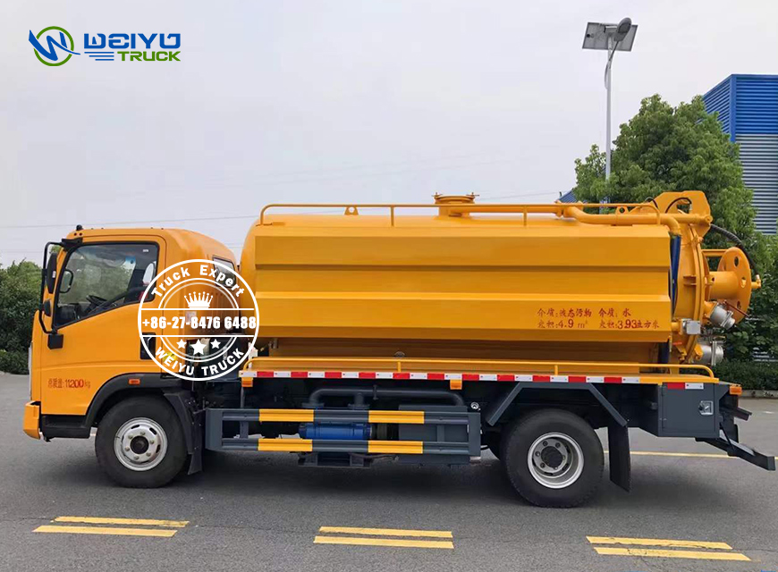SINOTRUK 10,000 Liters Sewer Suction Truck High Pressure Sewer Dreding Fecal Suction Truck (1)