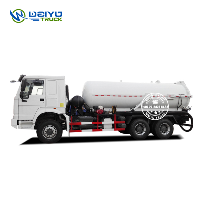 Howo 6X6 10 CBM Vacuum Sewage Suction Tanker Truck