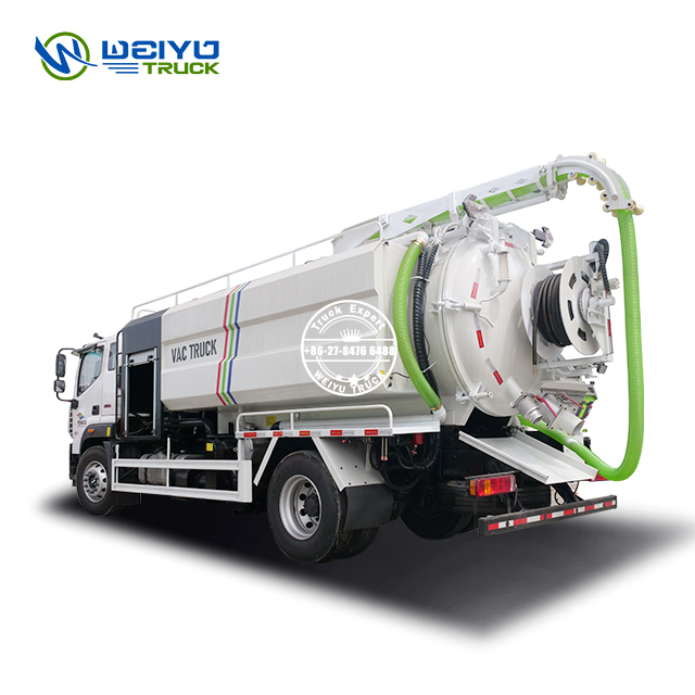 FOTON 4x2 220HP 8 CBM 10 CBM Sewer Jetting Truck Vacuum Sewage Suction Truck