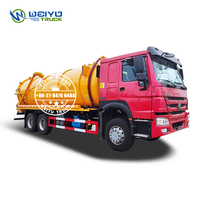 Large Sanitary Sewer Vacuum Truck HOWO 20 Tons 