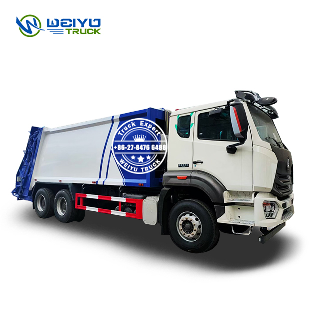 HOHAN 20 M3 Diesel Engine Carbon Steel City Waste Collection Truck