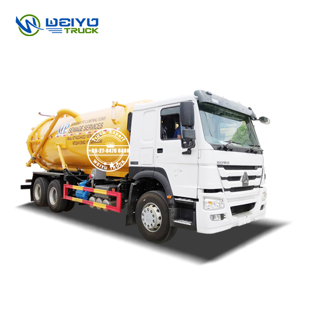 Sinotruk HOWO 6x4 16000Liters 16 CBM Vacuum Sewer Sewage Suction Truck 