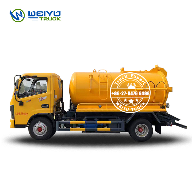 Dongfeng 4000liters Automatic Instant Dredging Sewer suction Truck