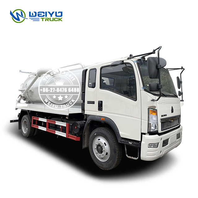 HOWO 8,000 Liters Vauum Drain Sewage Plumbing Truck 