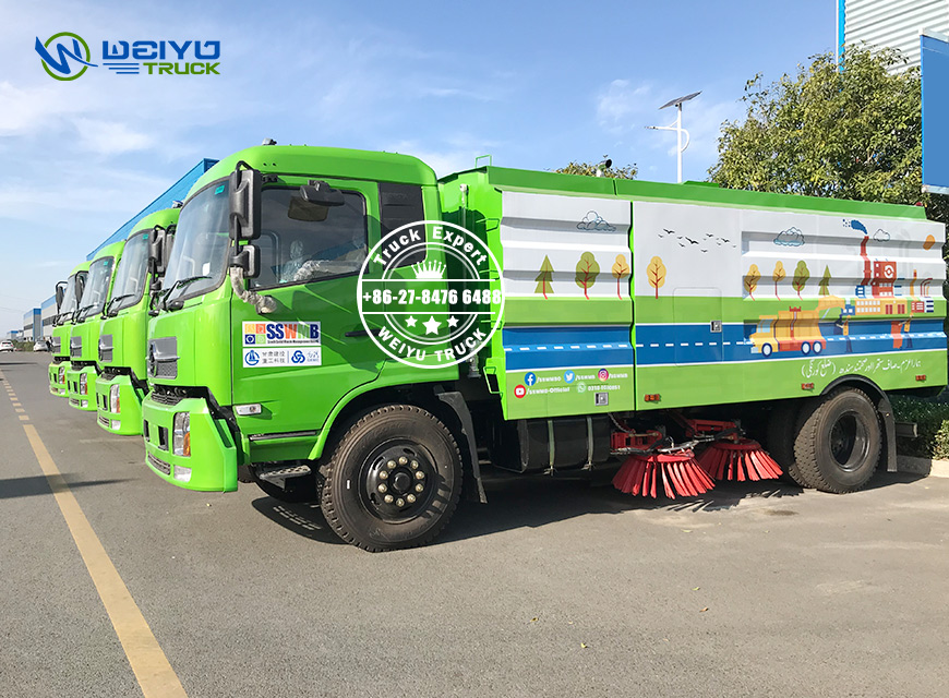 Dongfeng 14 CBM Road Sweeper Truck-1