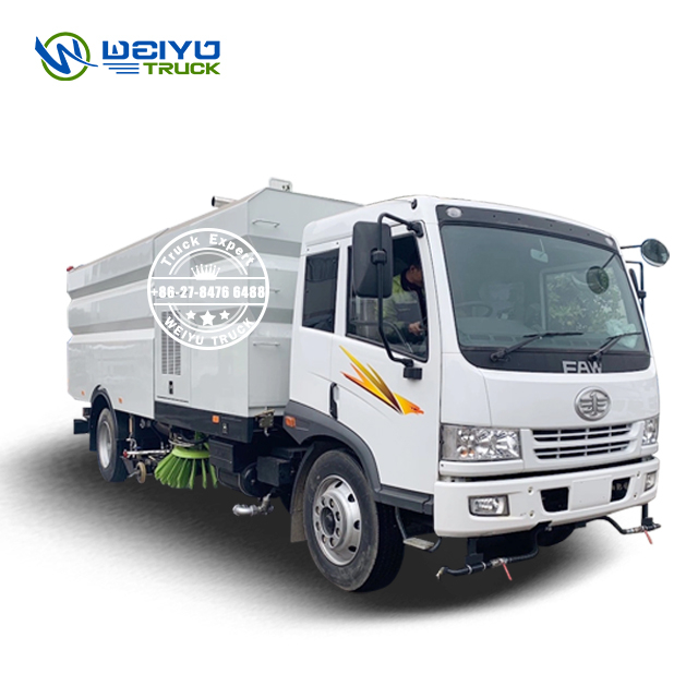 FAW 16 CBM City Cleaning Vacuum Road Sweeper Truck 