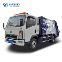 HOWO 8 CBM High Compression Ratio Solid Waste Compactor Garbage Truck
