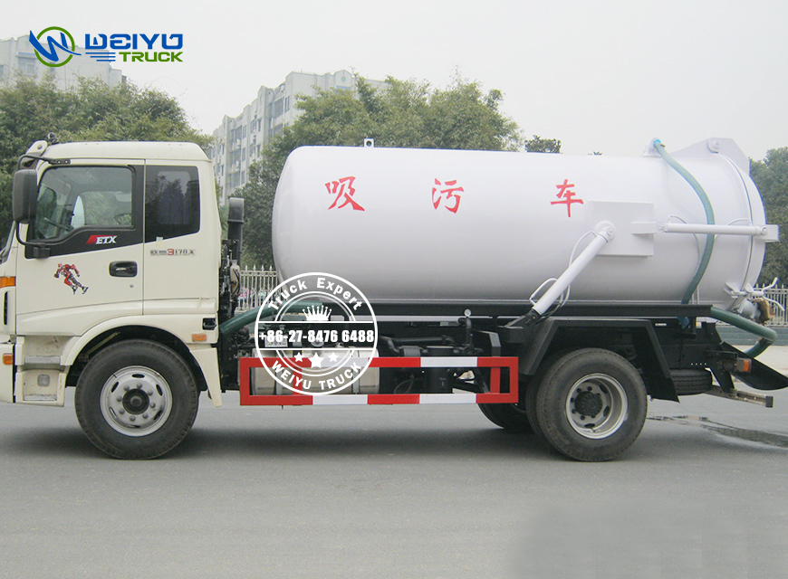 Sewage Suction Truck with 10000Liter