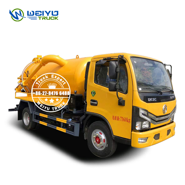 Dongfeng 4000liters Automatic Instant Dredging Sewer suction Truck