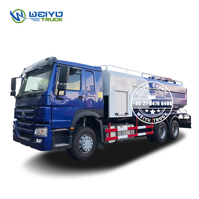 HOWO 6X4 Truck Mounted Combined Vacuum Sludge Suction Jetting Tanker 