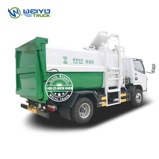 Hydraulic Residential Community Cleaning Food Waste Collection Garbage Truck