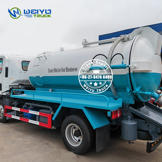 6 CBM RHD Mobile Sewage Tanker Sewer Suction Truck 