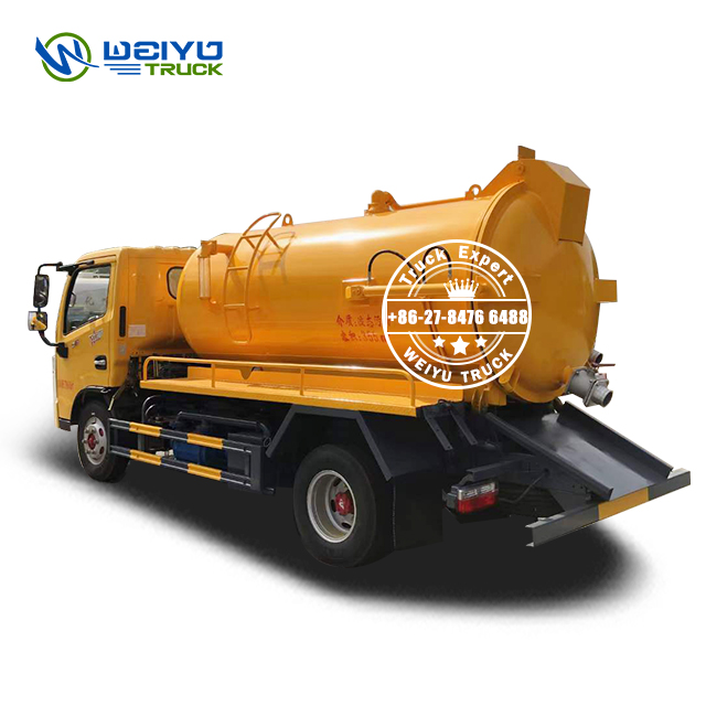 Dongfeng 4000liters Automatic Instant Dredging Sewer suction Truck