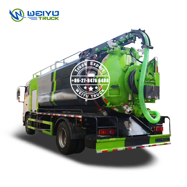 Dongfeng 12cbm High Pressure Sewer Jetting Truck 