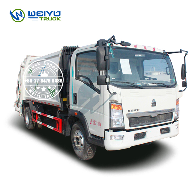 Sinotruk HOWO 4x2 6 CBM ISO9001 Commercial Garbage Compactor Truck