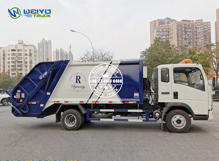 High Compression Ratio Solid Waste Compactor Garbage Truck