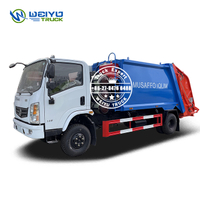 Dongdeng 4x2 CNG Engine 6 CBM Commercial Sanitation Garbage Compactor Truck