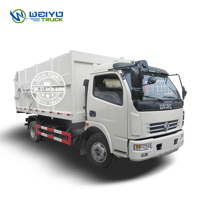 Dongfeng 4x2 8 CBM Urban Commercial Waste Collection Docking Garbage Truck