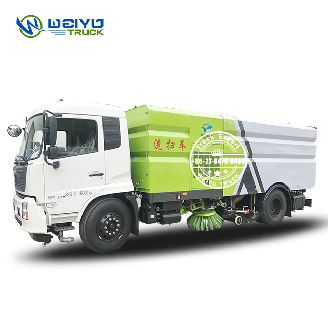 Dongfeng Tianjin 4x2 16 CBM Vacuum High Pressure Cleaning Street Road Sweeper Washer Truck