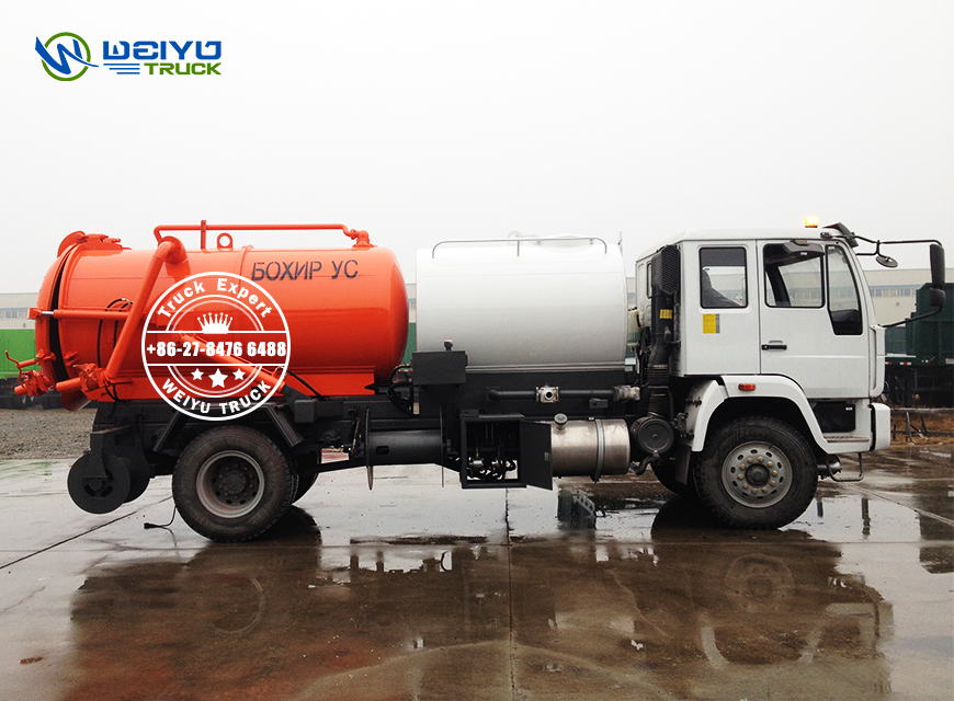 8Tons Municipal Vacuum Sewage Suction Truck-3