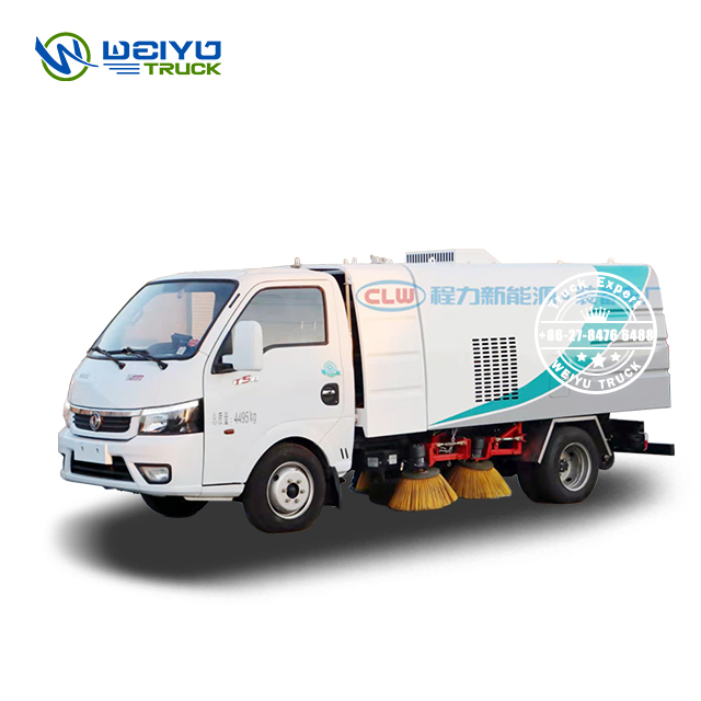 Dongfeng 6 Wheels 2.5 CBM Electric Power Street Road Sweeper Truck