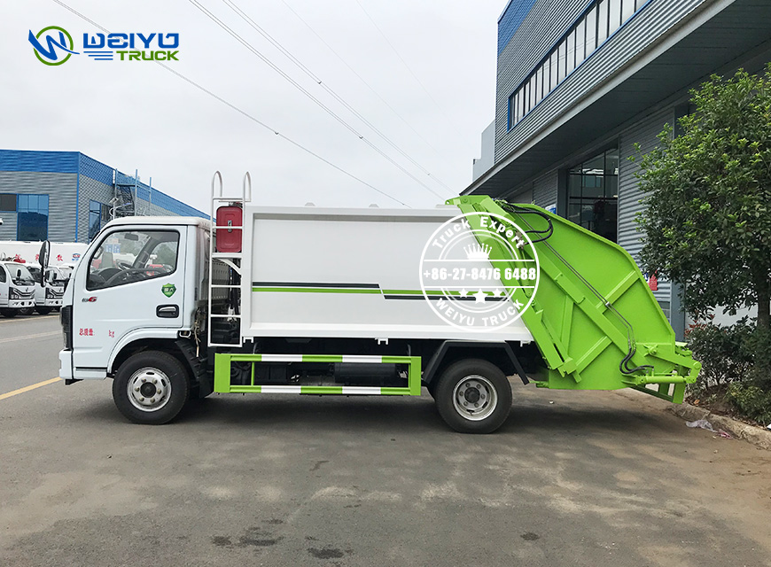Green High Reliability Solid Waste Garbage Compactor Truck-1