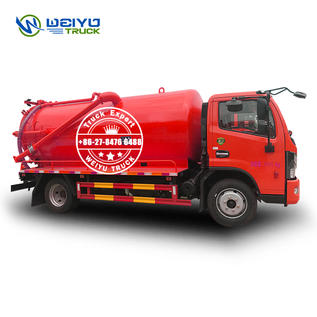 Dongfeng 5000L Vacuum Pump Sewer Cleaning Fecal Suction Truck