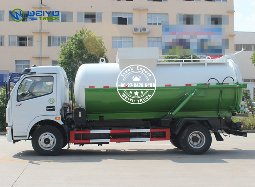 Dongfeng 6 CBM Reinforced City Waste Management Truck Side Bucket Garbage Truck (1)